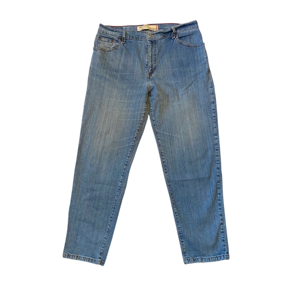 LEVIS 550 Y2K Jeans Womens Relaxed Tapered Vintage Denim Blue Size 16 Short